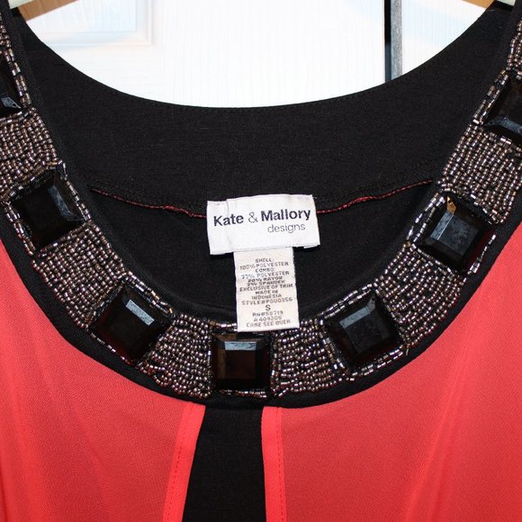 NWOT, Kate & Mallory designs, embellished top, size small - Picture 2 of 5
